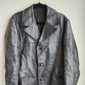 Vintage Leather Jacket - Mens L